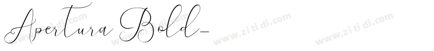 Apertura Bold字体转换